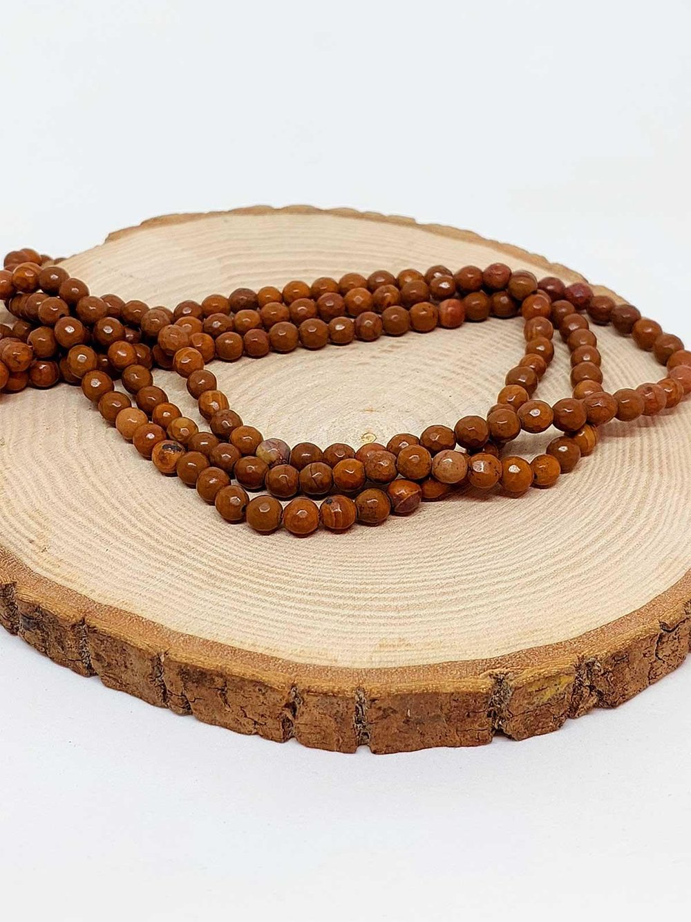 Çeyrek Dizi (9cm uzunluğundadır!) Jasper Taşı Faset Kesim Çeyrek Dizi 5.5mm (44545)