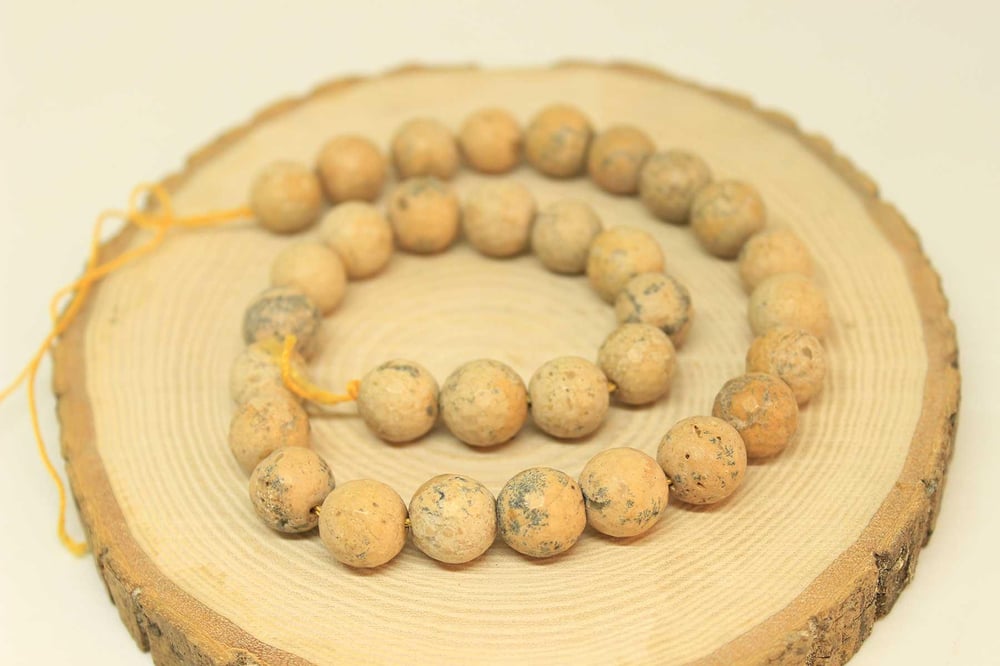 Çeyrek Dizi (9cm uzunluğundadır!) Jasper Taşı Çeyrek Dizi 11.5-12mm Aralığı (25845)