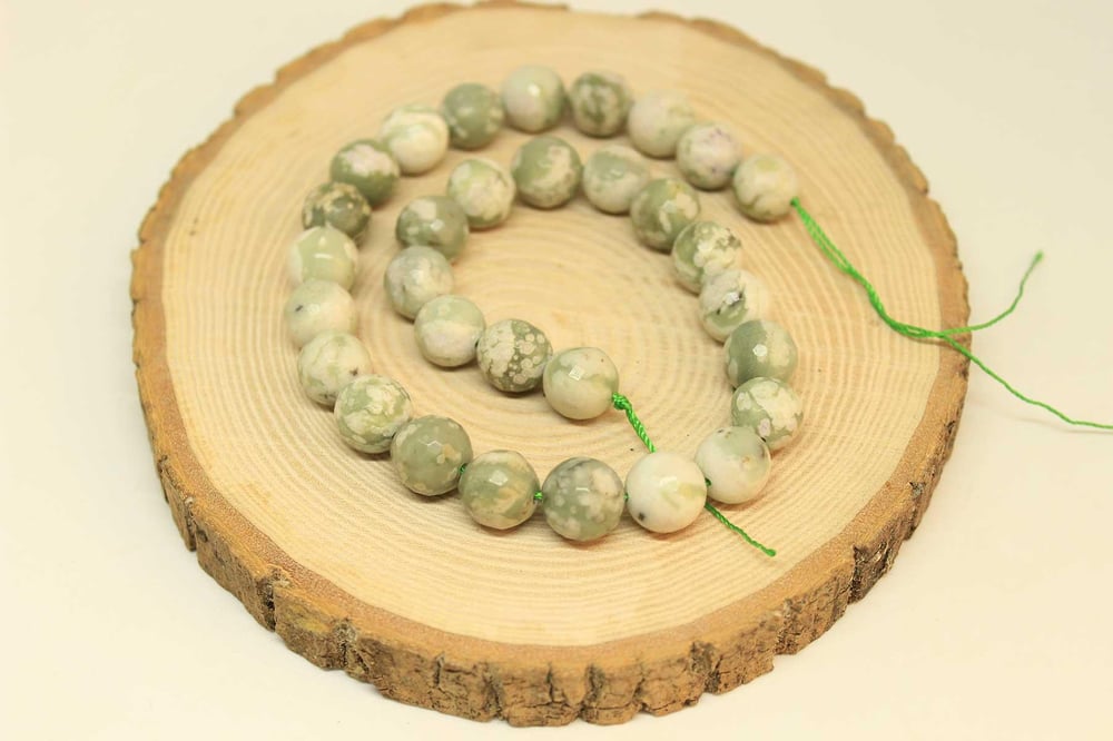 Çeyrek Dizi (9cm uzunluğundadır!) Jasper Taşı Çeyrek Dizi 11-12mm Aralığı (25885)