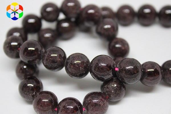 Çeyrek Dizi (9cm uzunluğundadır!) Lal (Granat) (Garnet) Taşı Çeyrek Dizi 10mm