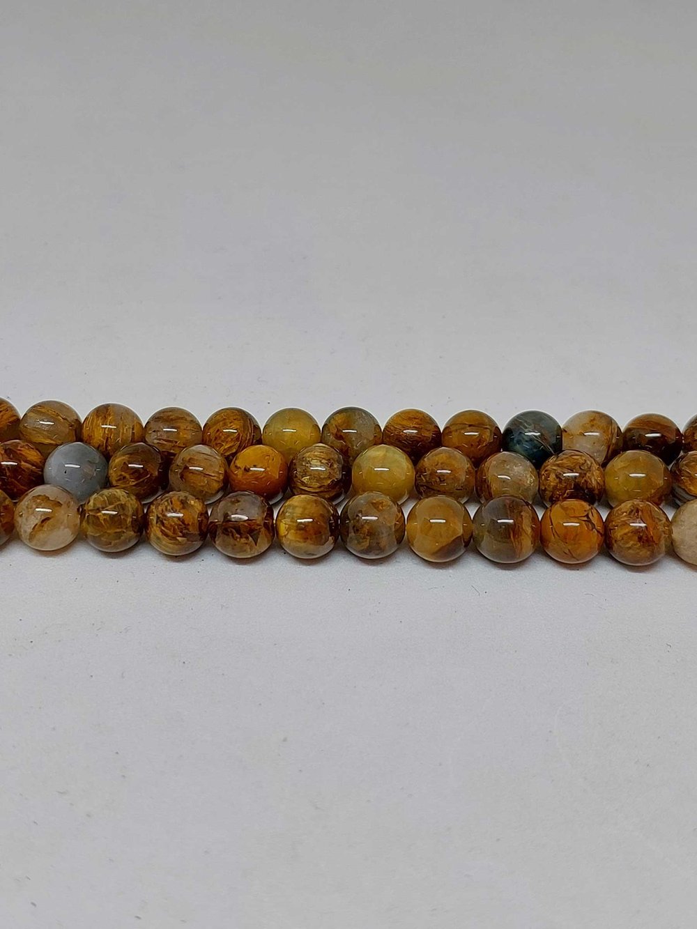 Çeyrek Dizi (9cm uzunluğundadır!) Pietersite Taşı Çeyrek Dizi 6mm