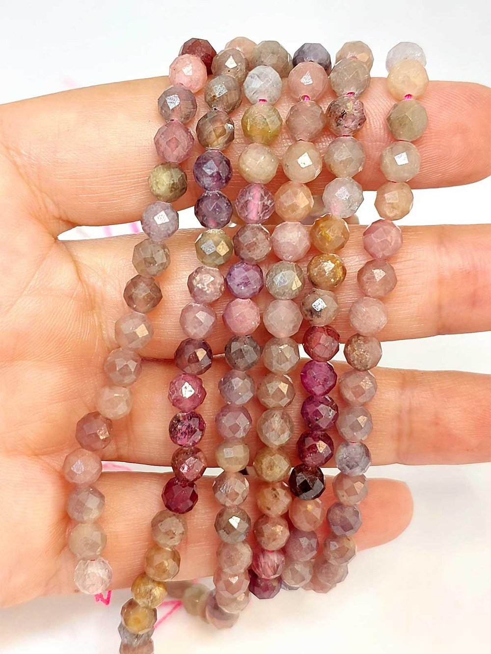 Çeyrek Dizi (9cm uzunluğundadır!) Safir Taşı Faset Kesim Çeyrek Dizi 5mm (45500)