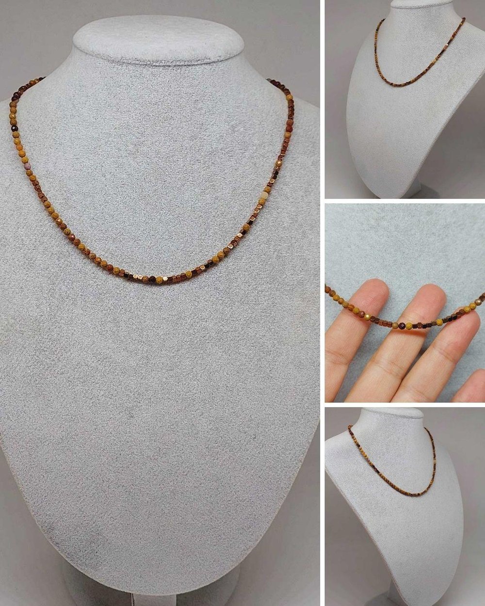 Dream Serisi Jasper Taşı 3mm Kolye (36220)