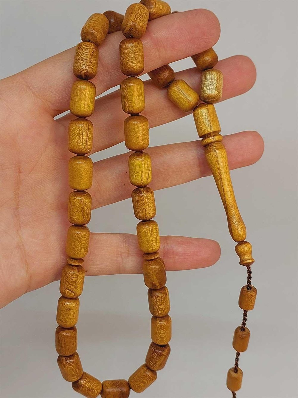 Dut Ağacı 33lük Tesbih 8*12mm Kapsül Kesim Usta İşçilikli (49102)