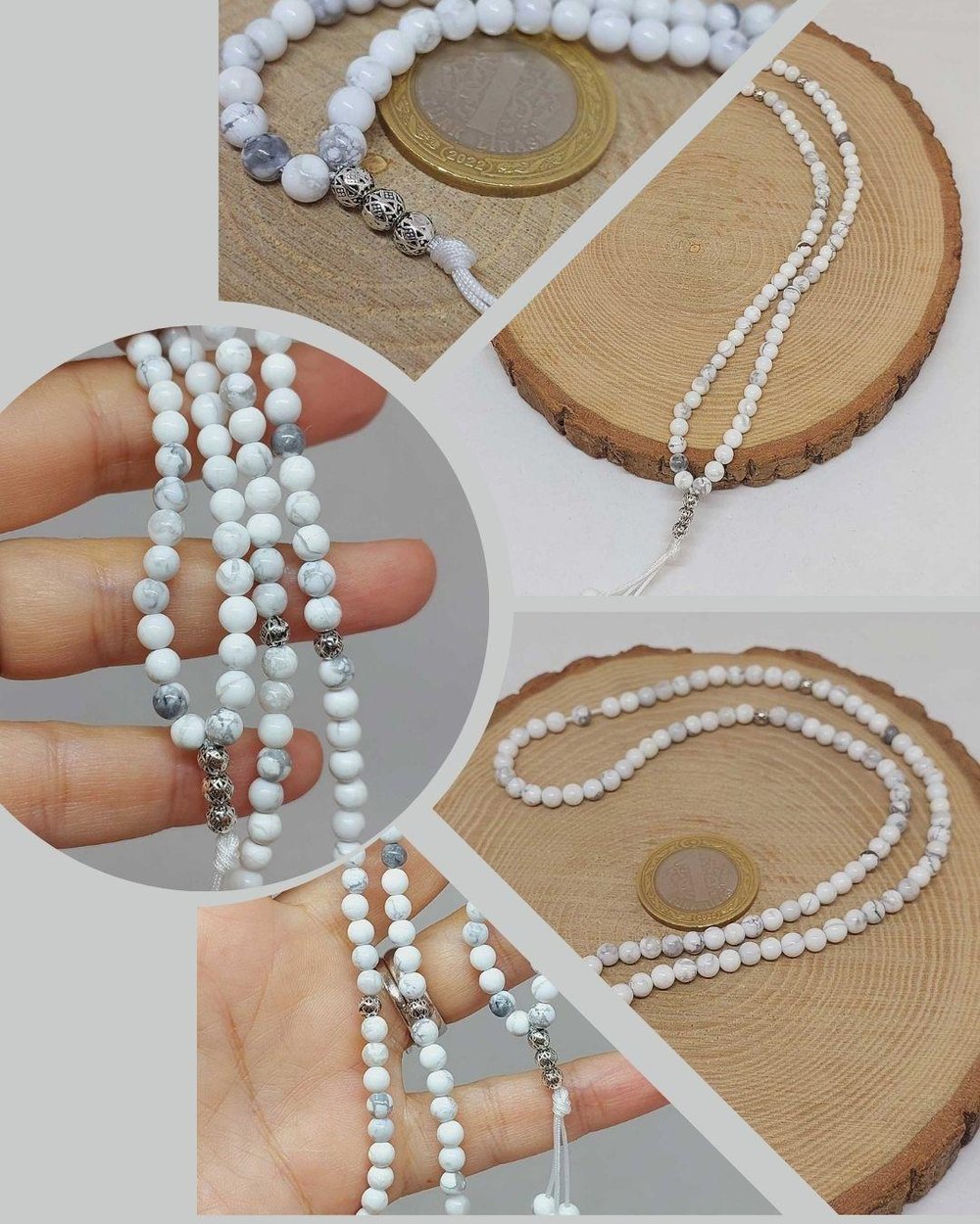 Havlit Taşı 99luk Tesbih 4mm (8948)