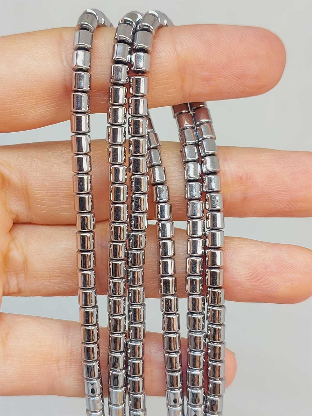 Hematit Taşı Dizi 3.5*3.5mm (48216)