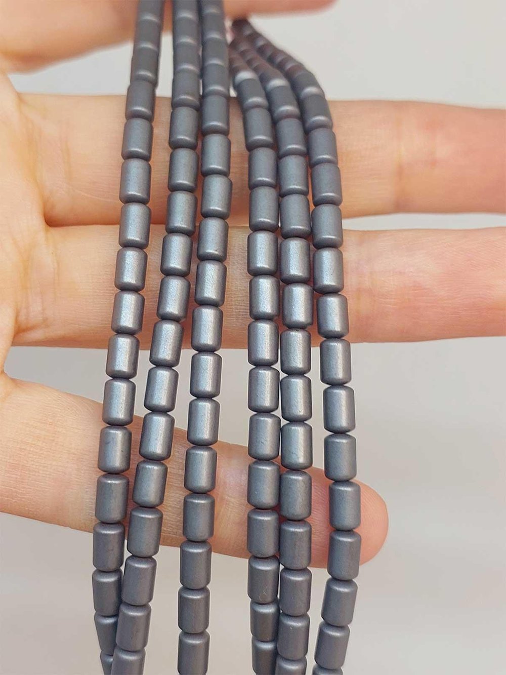 Hematit Taşı Dizi 4*5.5mm (48148)