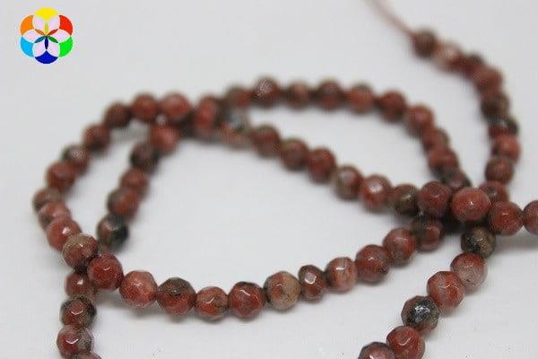 Jasper Taşı Faset Kesim Dizi 4mm (9853)