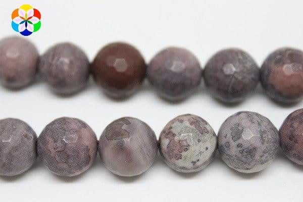 Jasper Taşı Faset Kesim YARIM Dizi 12mm (9946) (18cm uzunluğundadır)