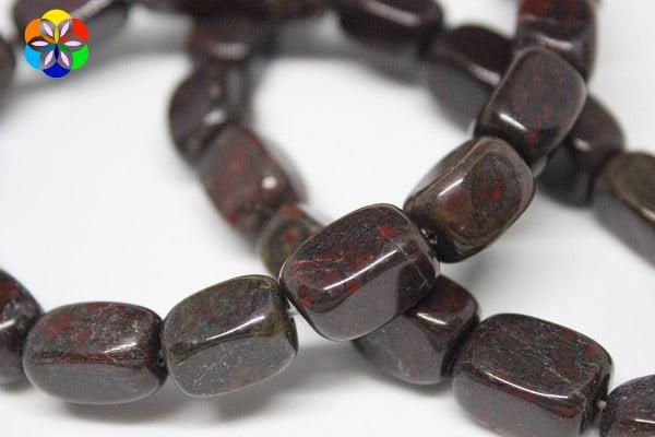 Jasper Taşı Küçük Dikdörtgen Şekilli YARIM Dizi (18 cm Uzunluğundadır)