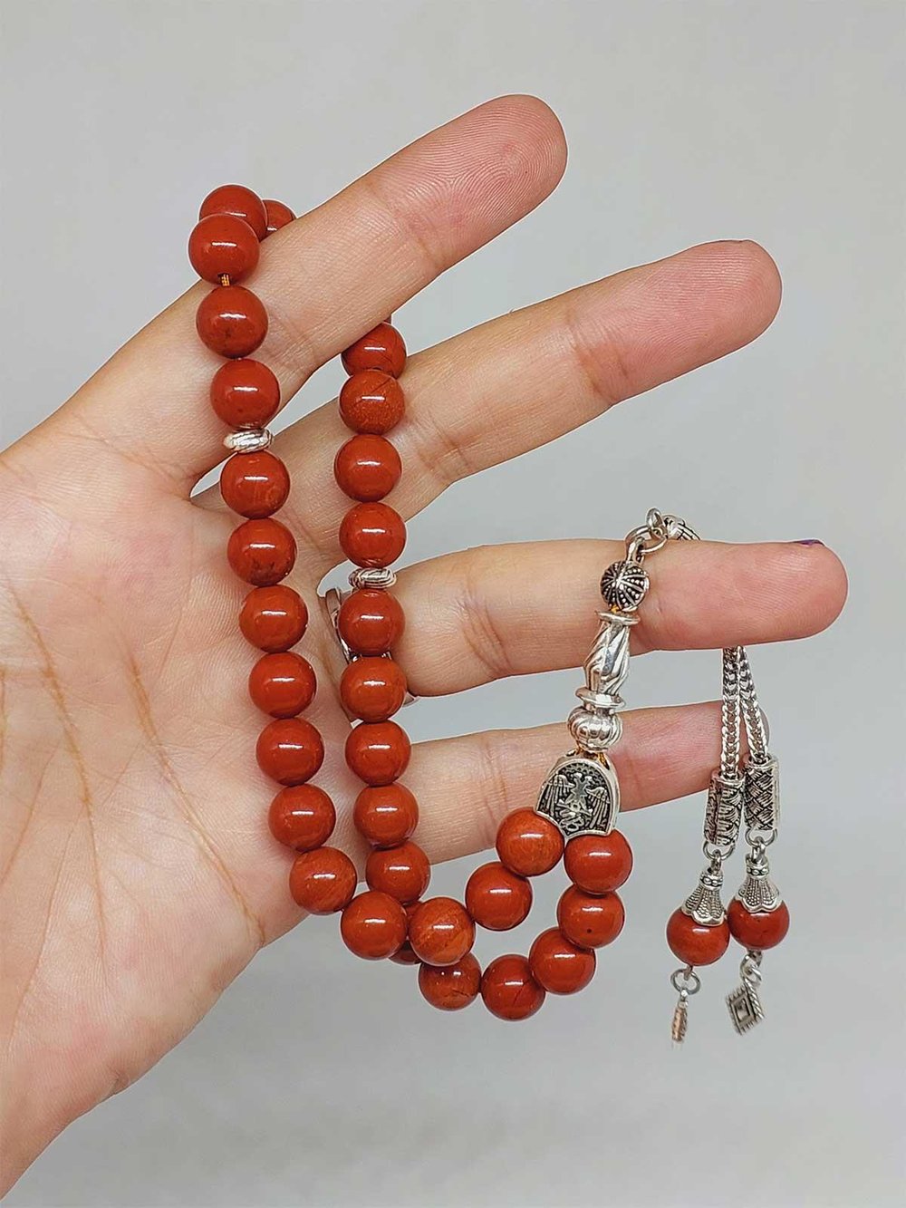 Jasper Taşı Tesbih 33Lük 8mm (22455)
