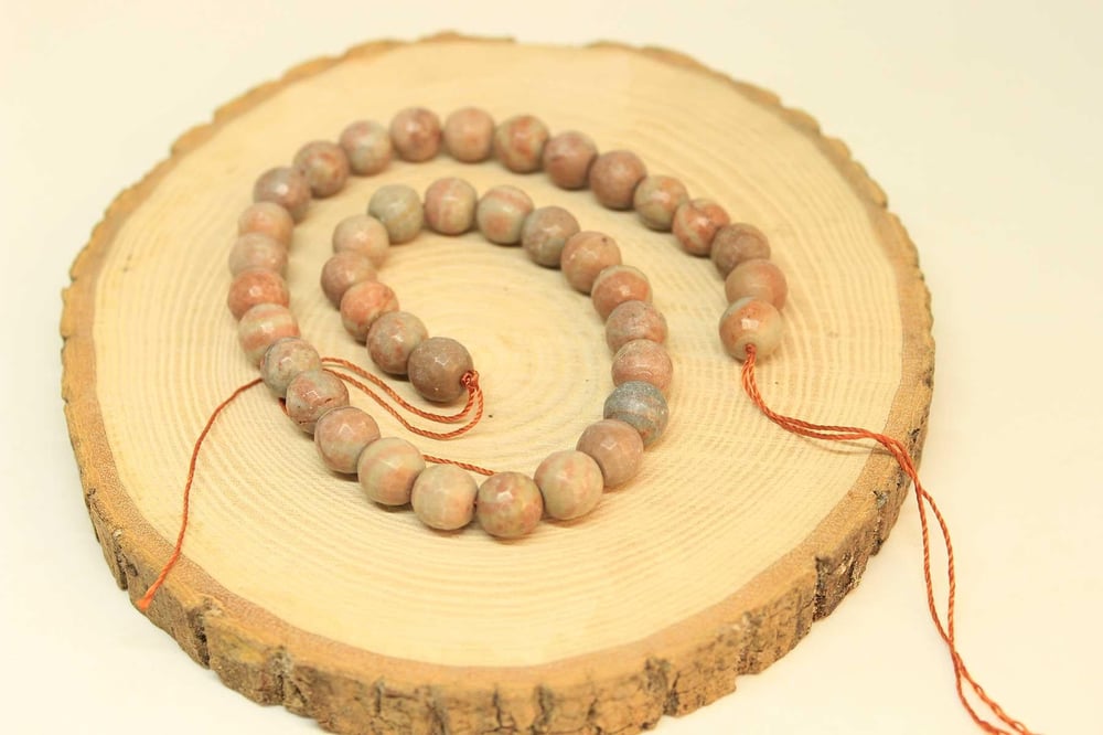 Jasper Taşı YARIM Dizi 9-10mm Aralığı (25895) (18cm uzunluğundadır)