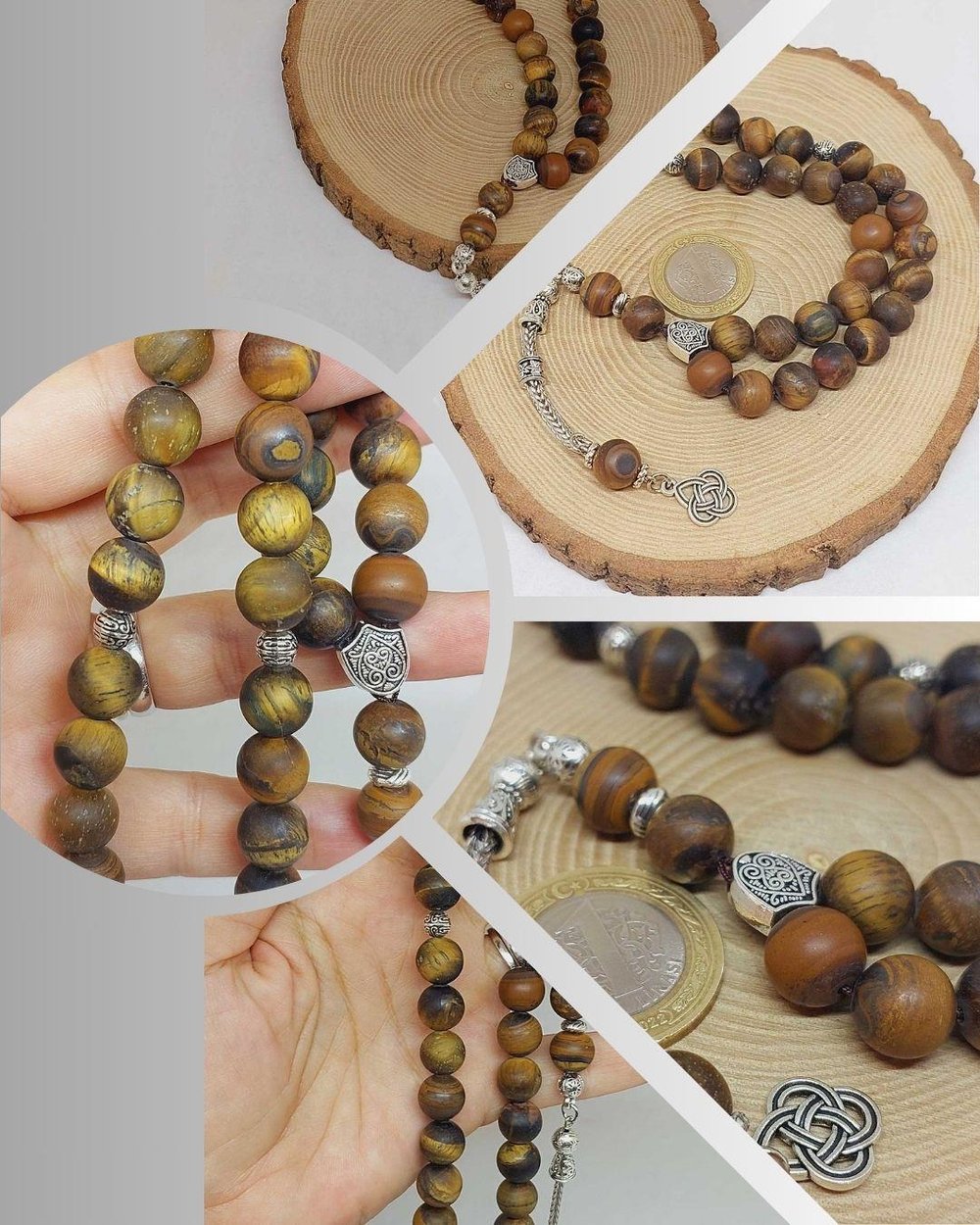 Kaplangözü Taşı Mat 33lük Tesbih 10mm (17200)