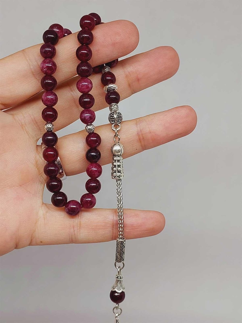 Lal (Granat) (Garnet) Taşı Tesbih 33Lük 6mm (42235)