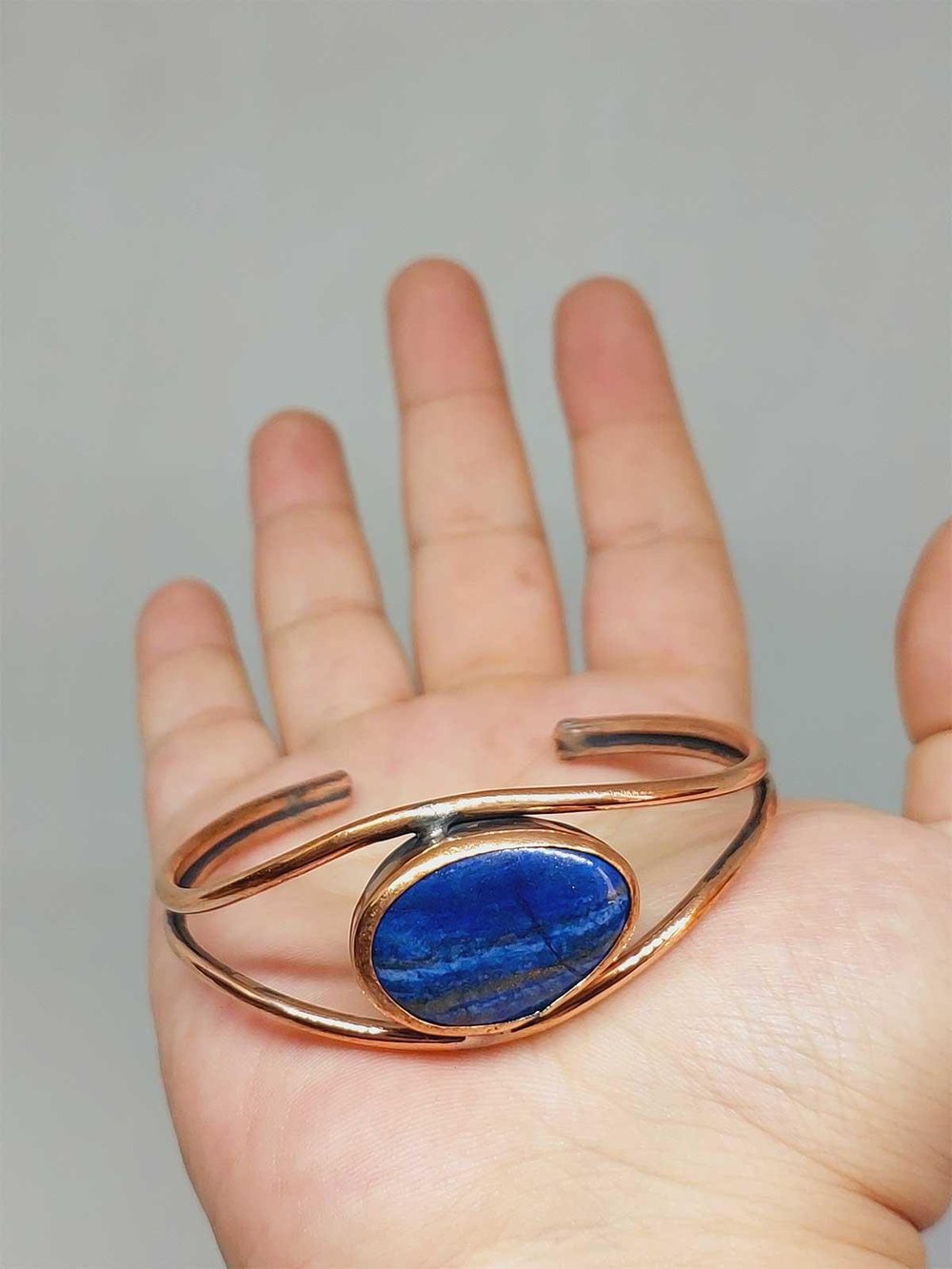 Lapis Taşı Bakır Bileklik (52588)