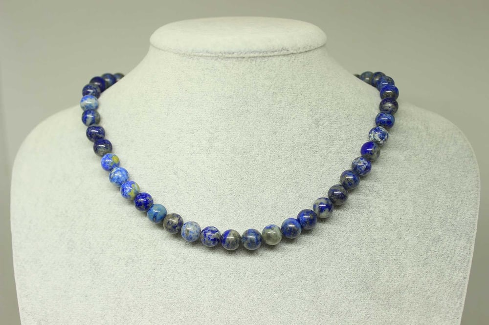 Lapis Taşı Kolye 8mm (klipsli)