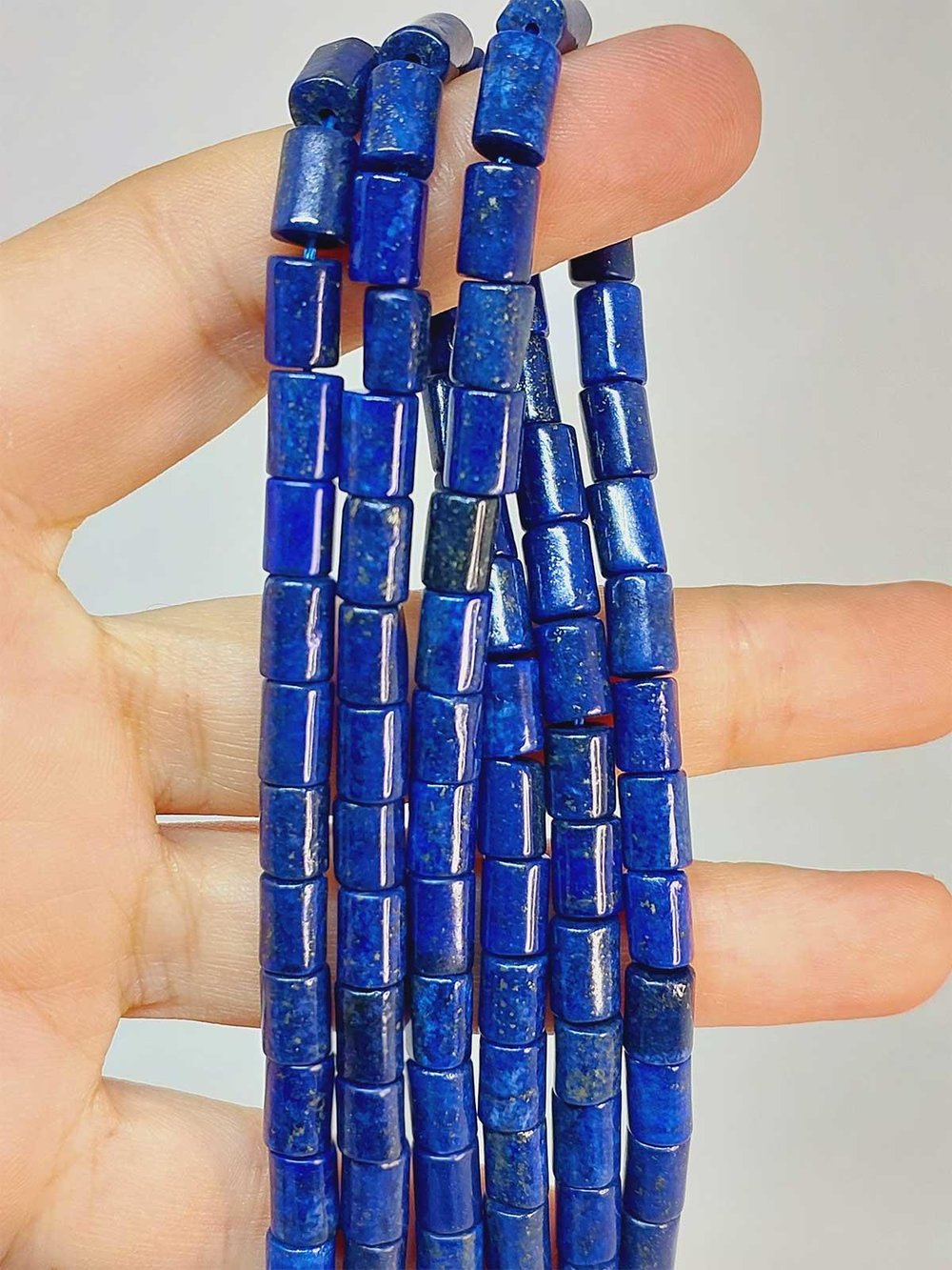 Lapis Taşı Şekilli 5.5x7.5mm YARIM Dizi (49452) (18cm uzunluğundadır)