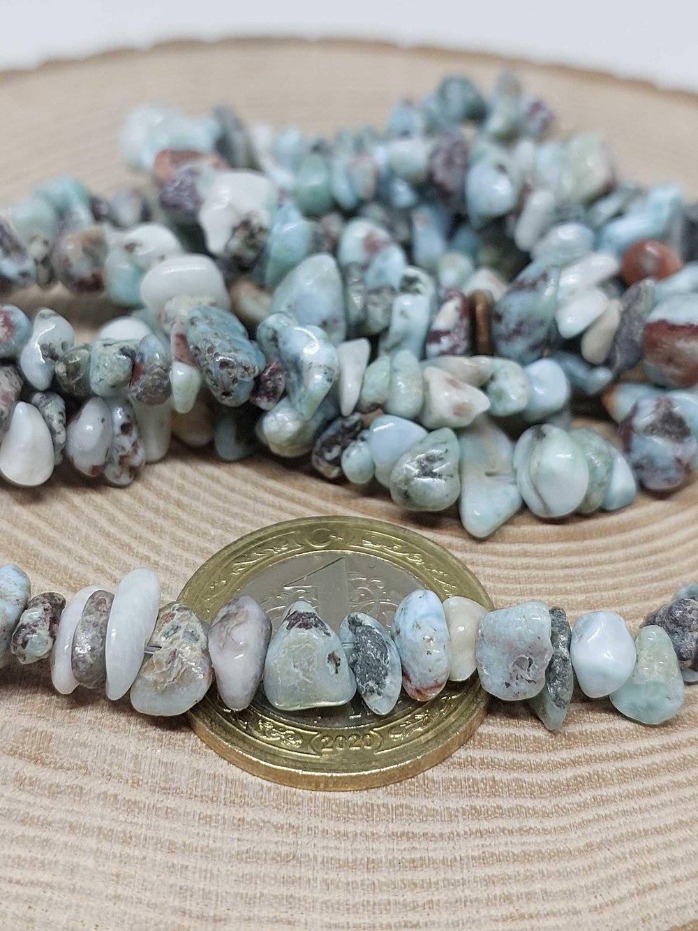 Larimar Taşı Doğal Küçük Taşlar/10 adet