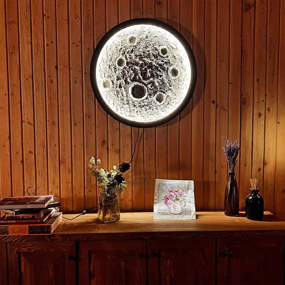 Led Işıklı Ay Tablosu