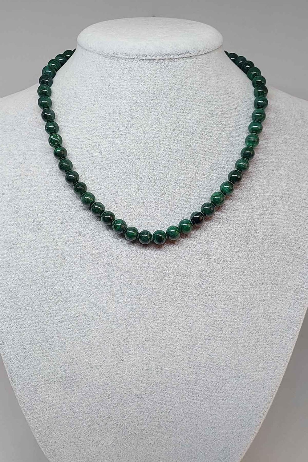 Malakit Taşı Royal Quality Kolye 7-8mm (Klipsli)