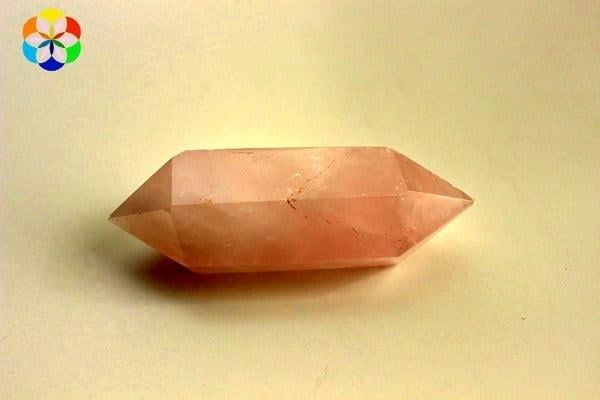 Pembe Kuvars Taşı Çift Uçlu