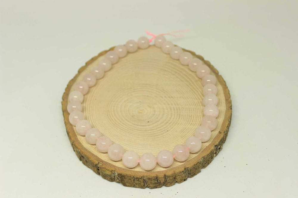 Pembe Kuvars Taşı Dizi 12mm