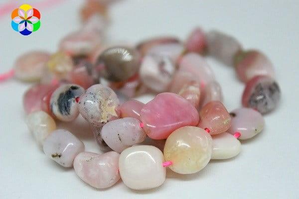Pembe Opal Doğal Taş/adet