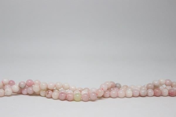Pembe Opal Taşı YARIM Dizi 6mm (18cm uzunluğundadır)