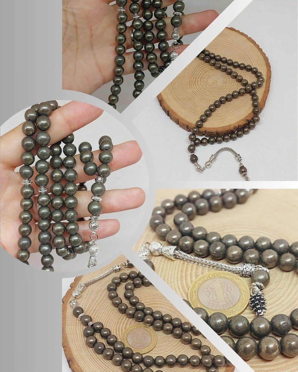 Pirit Taşı 99luk Tesbih 8mm (2916)