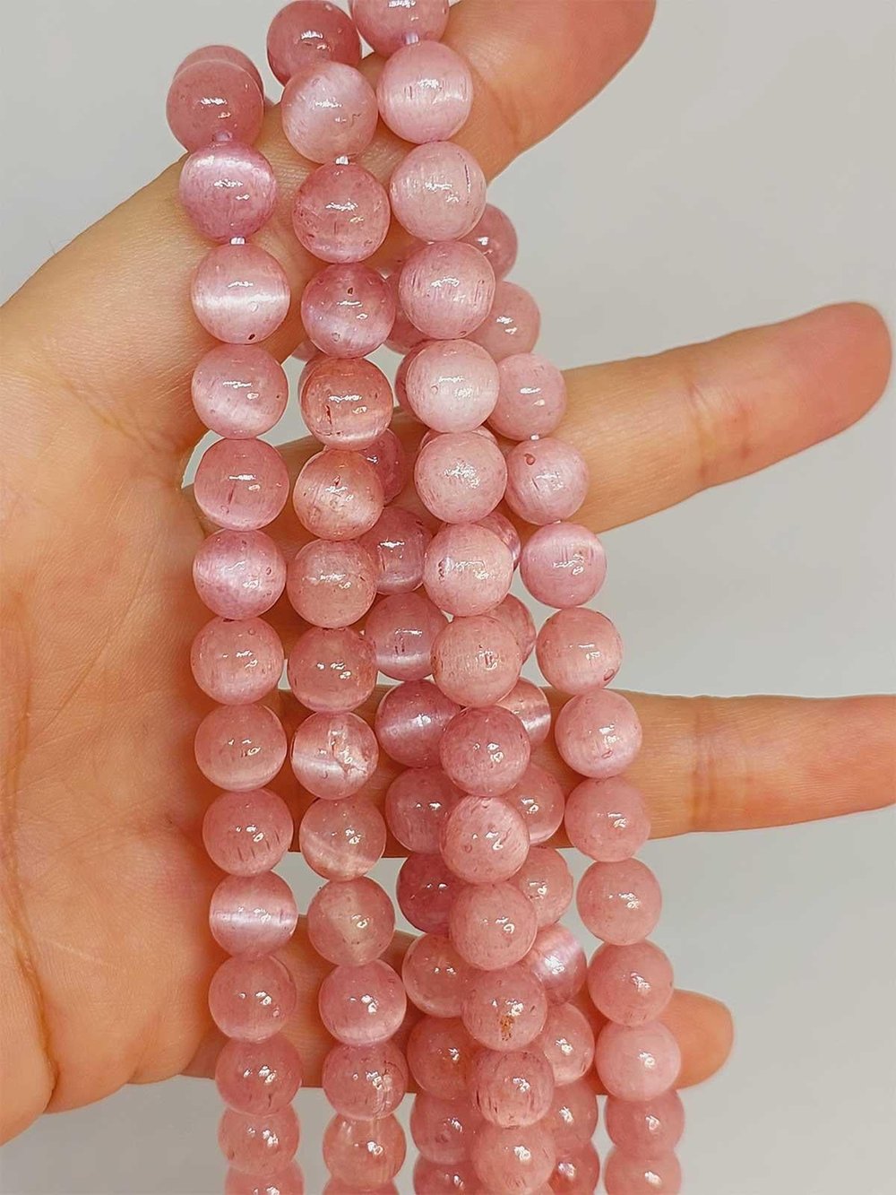 Renkli Selenit Taşı Dizi 8mm (49162)