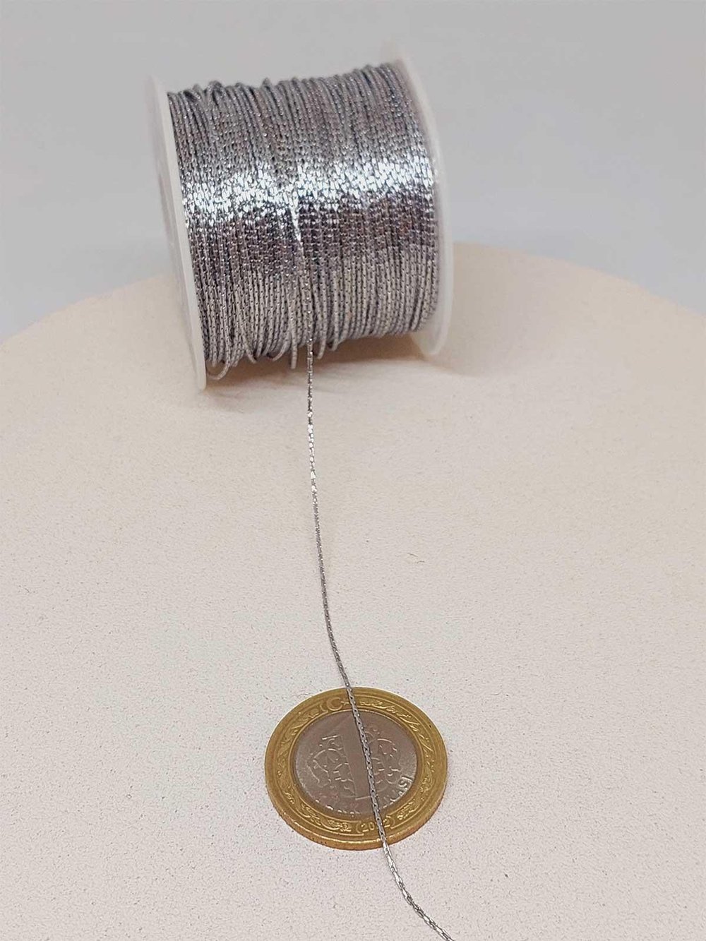 Rodyum Kaplama Takı Zinciri 0.4mm/1metre (52466)