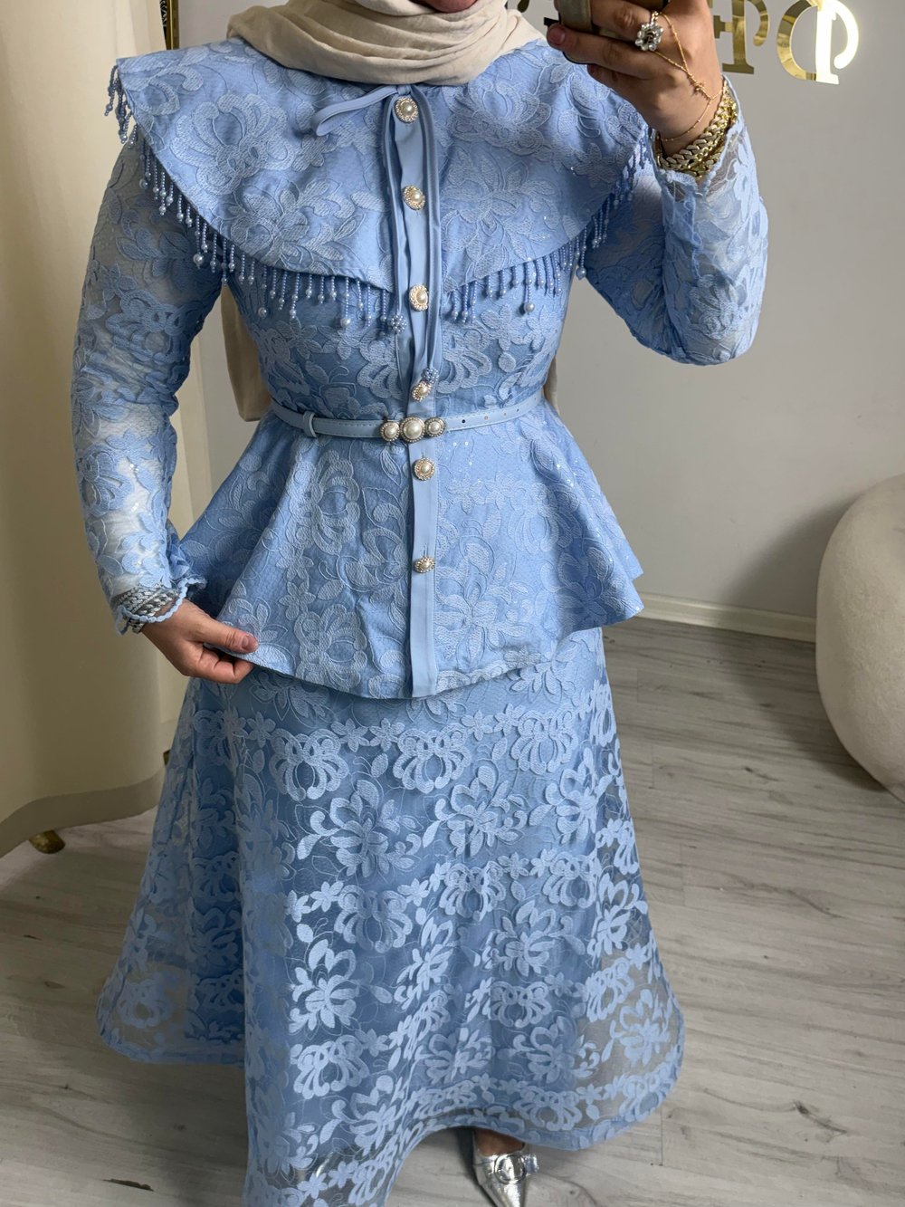 BLUE ROYALE COUTURE SET
