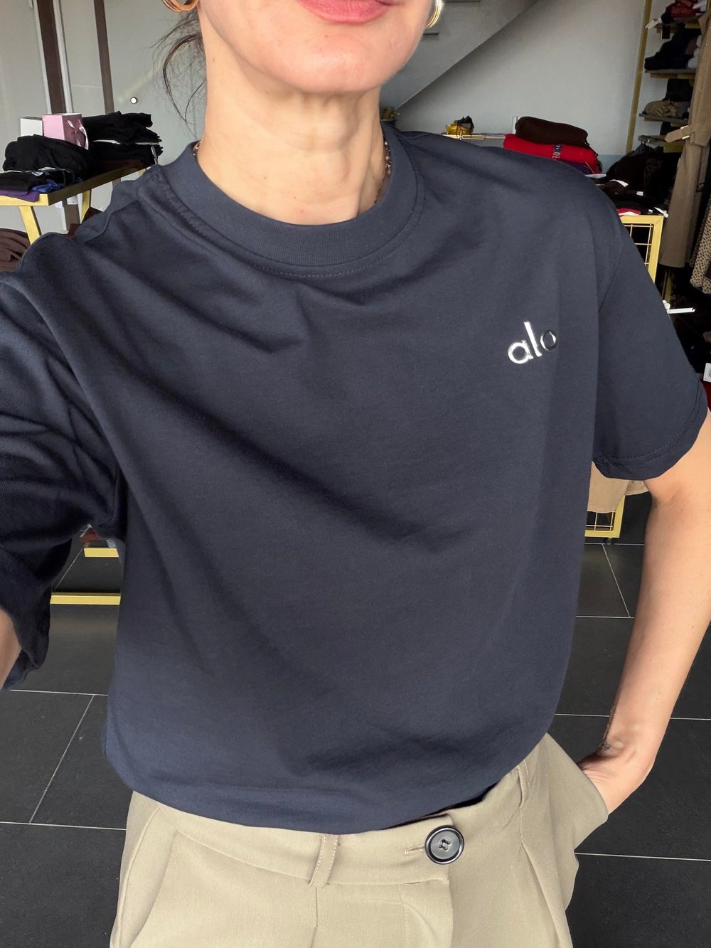 Aloha Koyu Lacivert Tshirt