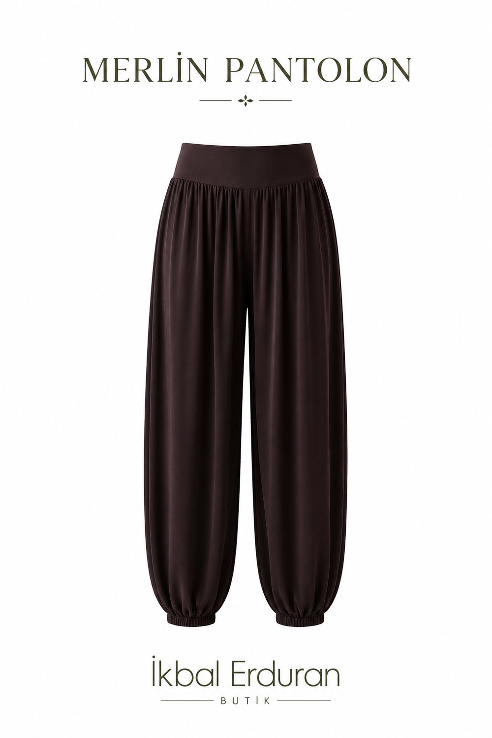 Bohem Kahve Şalvar Model Pantolon