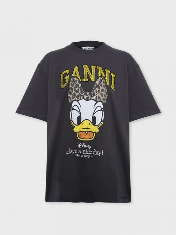 Gnn Daisy Duck Leo Black Tshirt