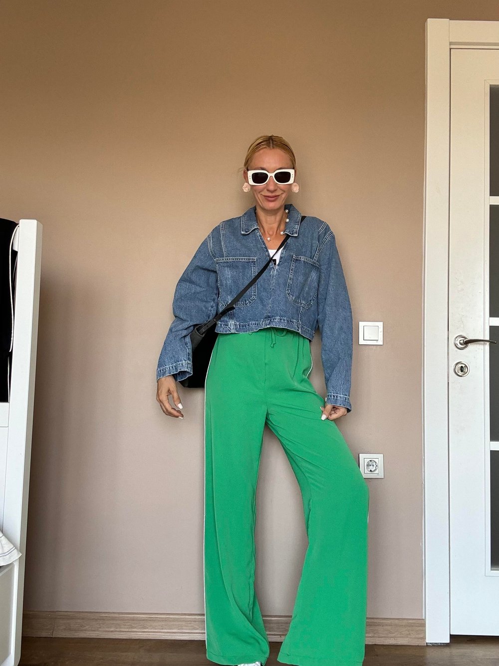 Greentea Yanları Şeritli Pantolon