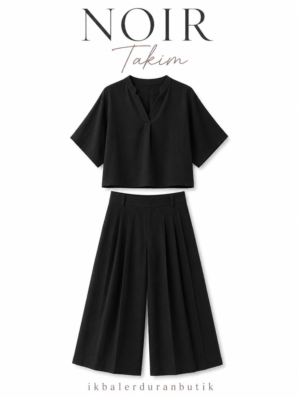Kos Noir Bluz Pantolon Takım