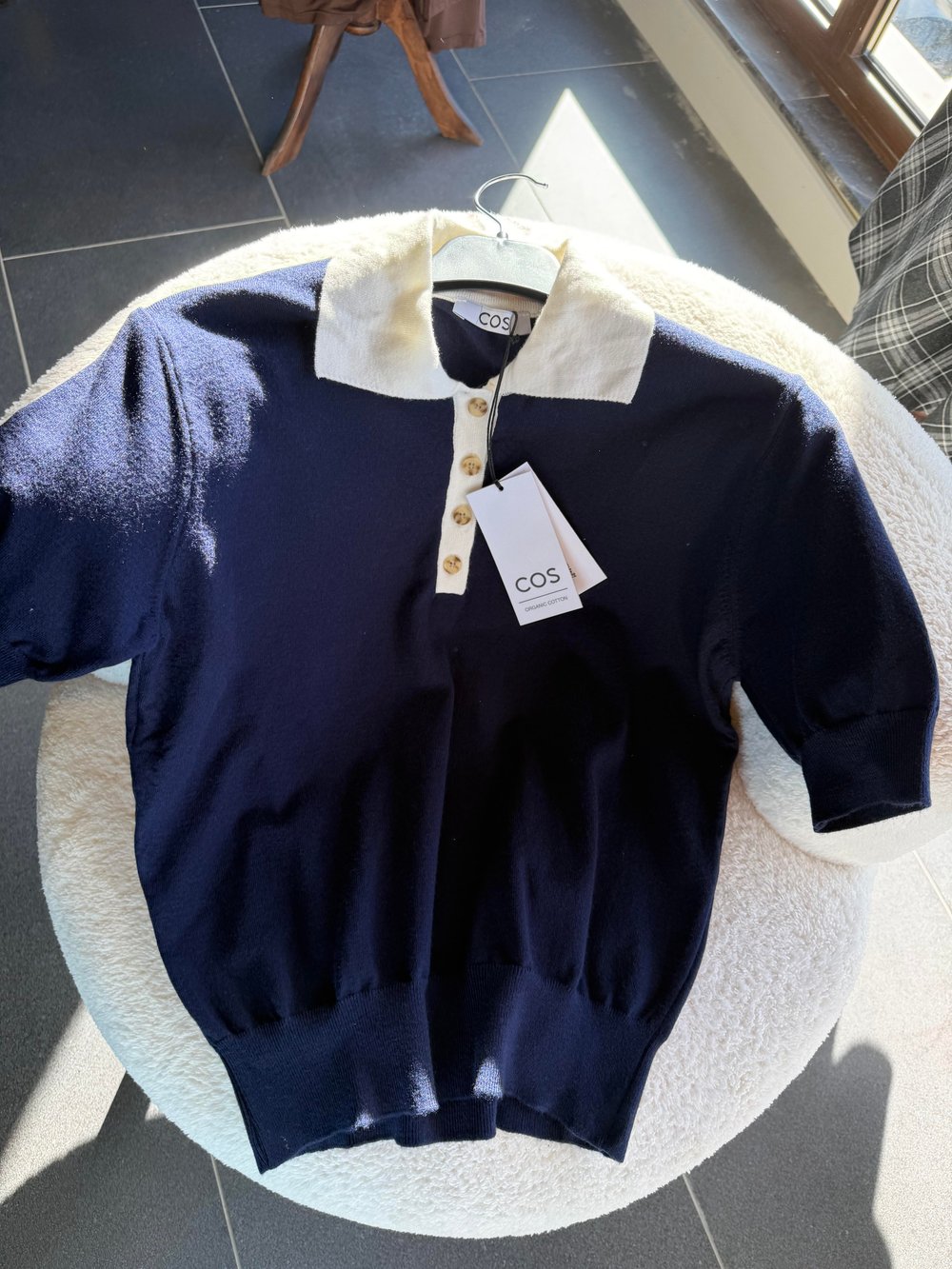 Kos Polo Yaka Lacivert Triko Tshirt