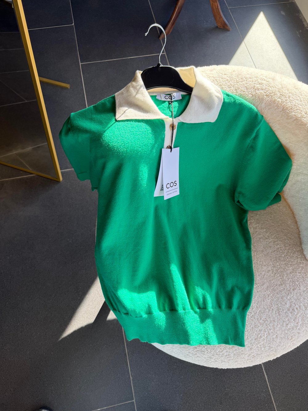 Kos Polo Yaka Yeşil Triko Tshirt