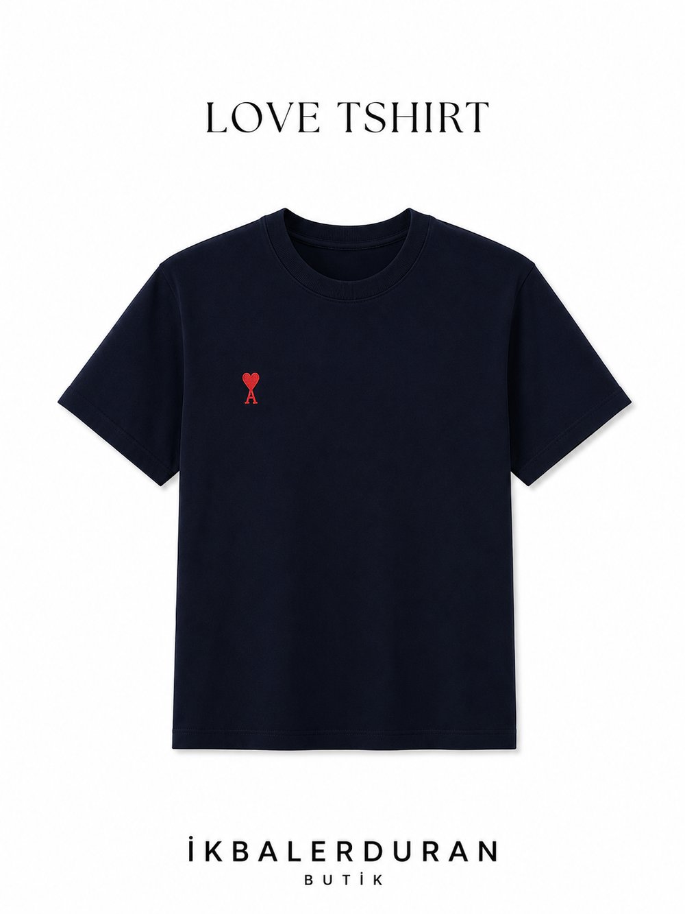 Love Lacivert Tshirt