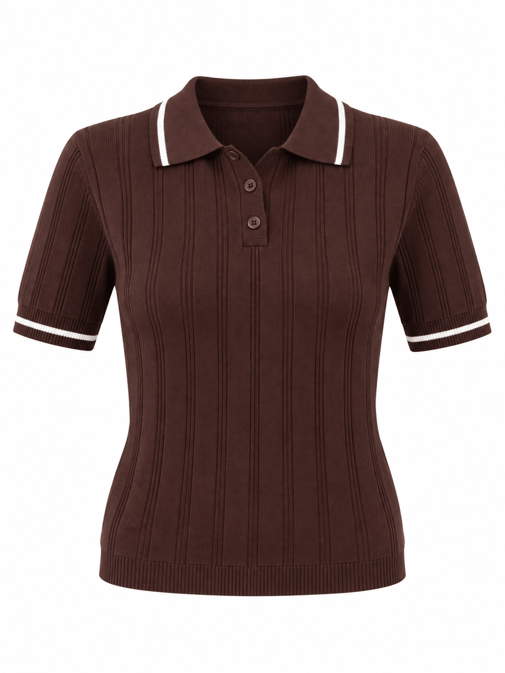 Massi Acı Kahve Polo Yaka Triki Tshirt