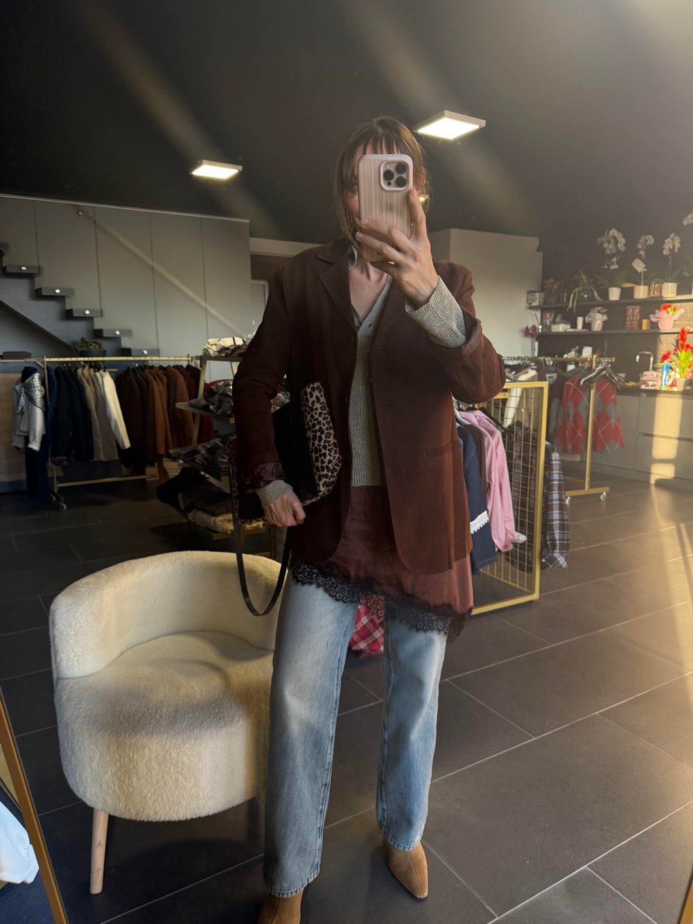 Nubuk Acı Kahve Blazer