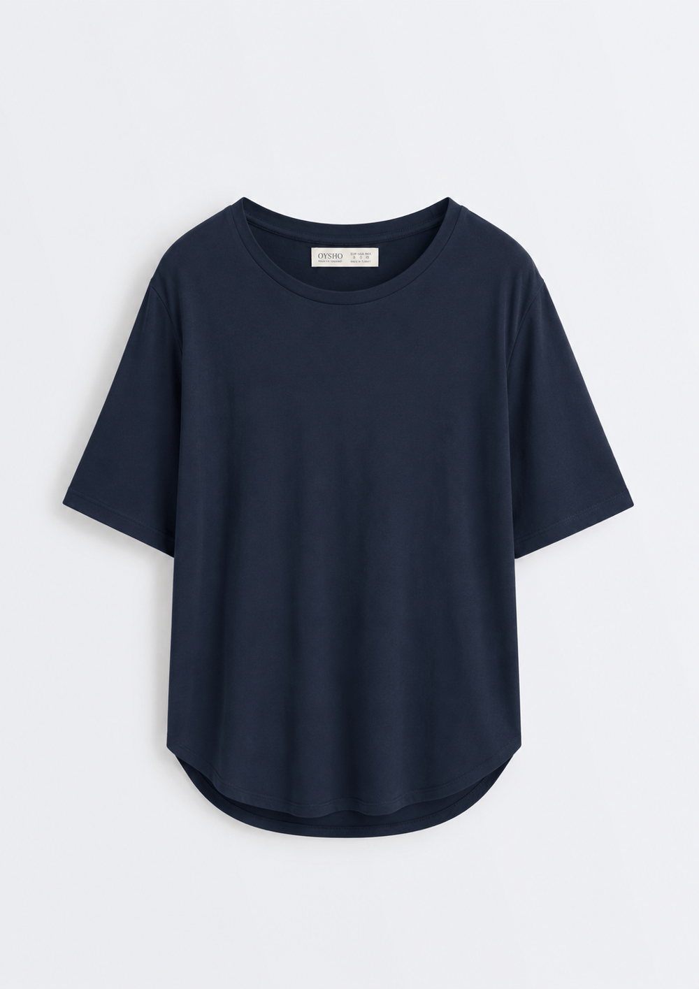 Oyş  Etek Ucu Dalgalı Koyu Laci Tshirt