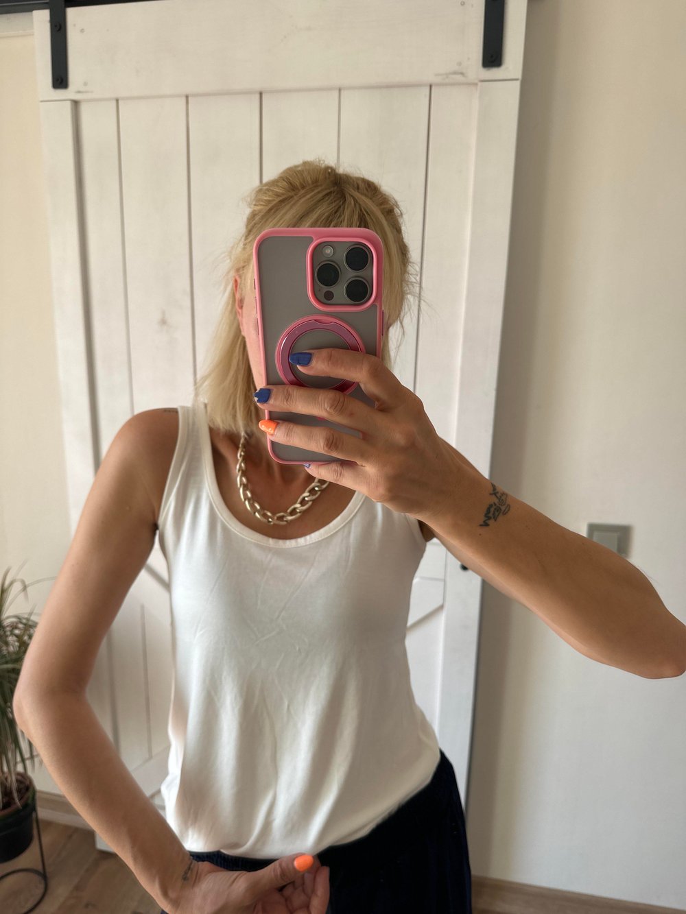 Oyş Kırık Beyaz Modal Tshirt