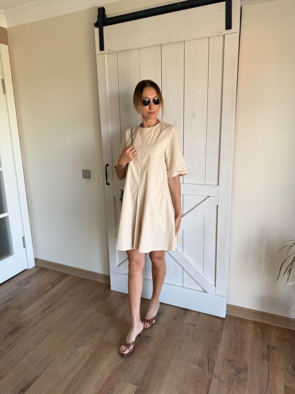 Pilisli Pamuklu Mini Elbise