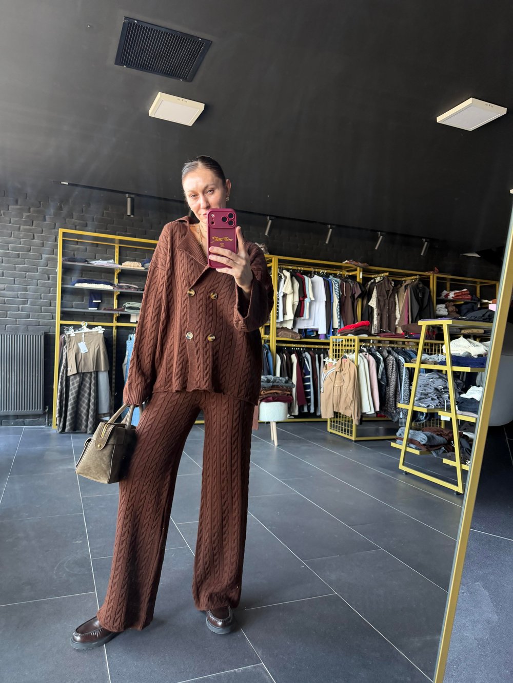 Pinterest Kahve Hırka Pantolon Takım