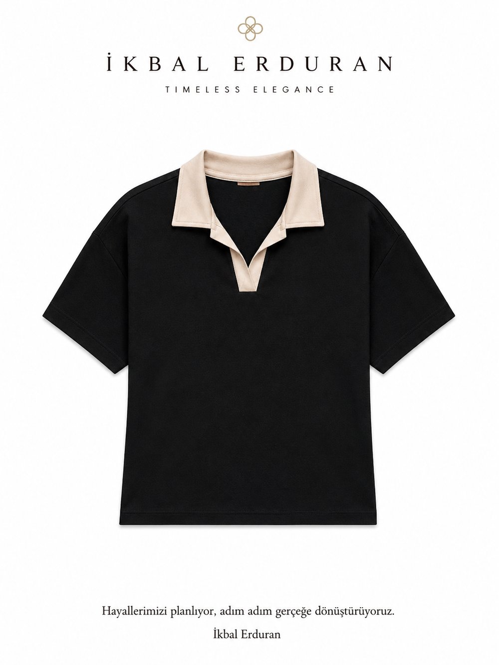 Polo Yaka Vkk Siyah Tshirt
