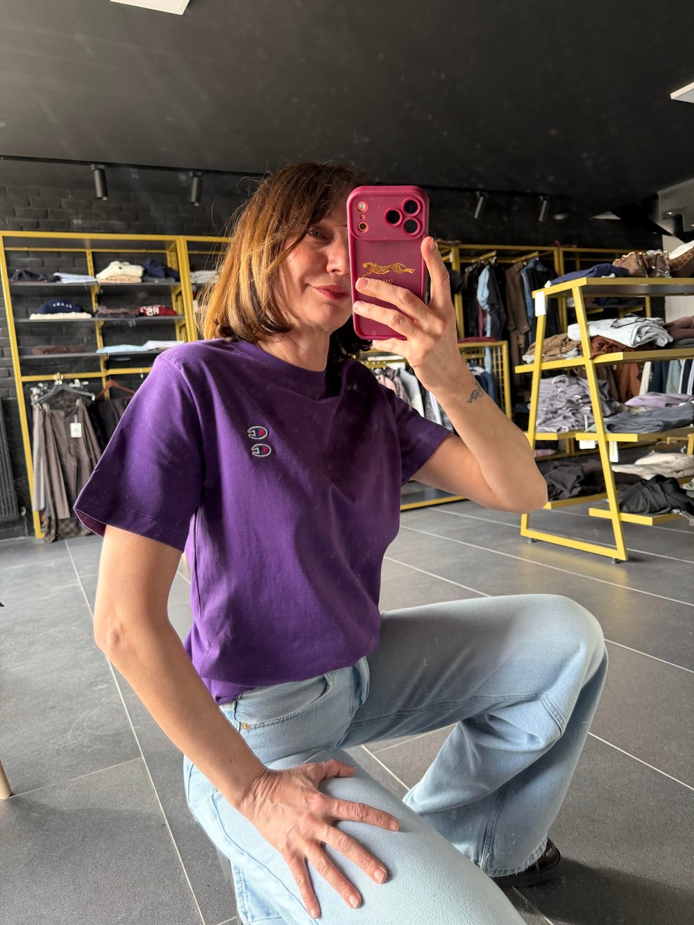 Purple Şampiyon Kısa Kollu Tshirt