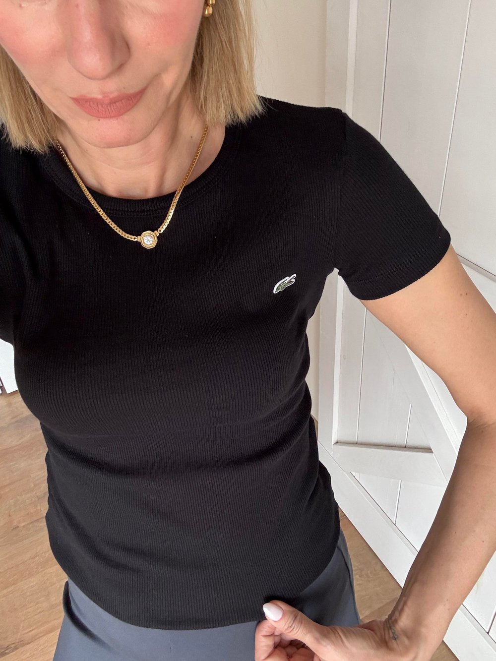 Siyah Fitilli Tshirt