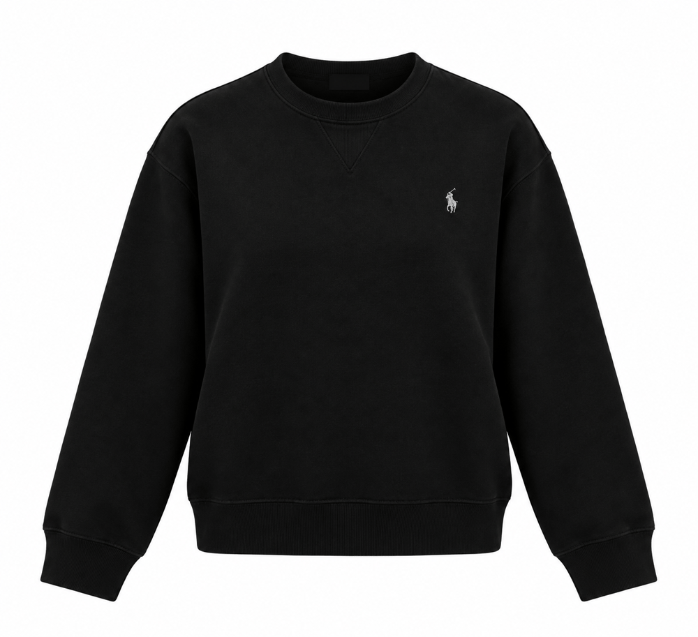 Siyah Logolu Sweatshirt